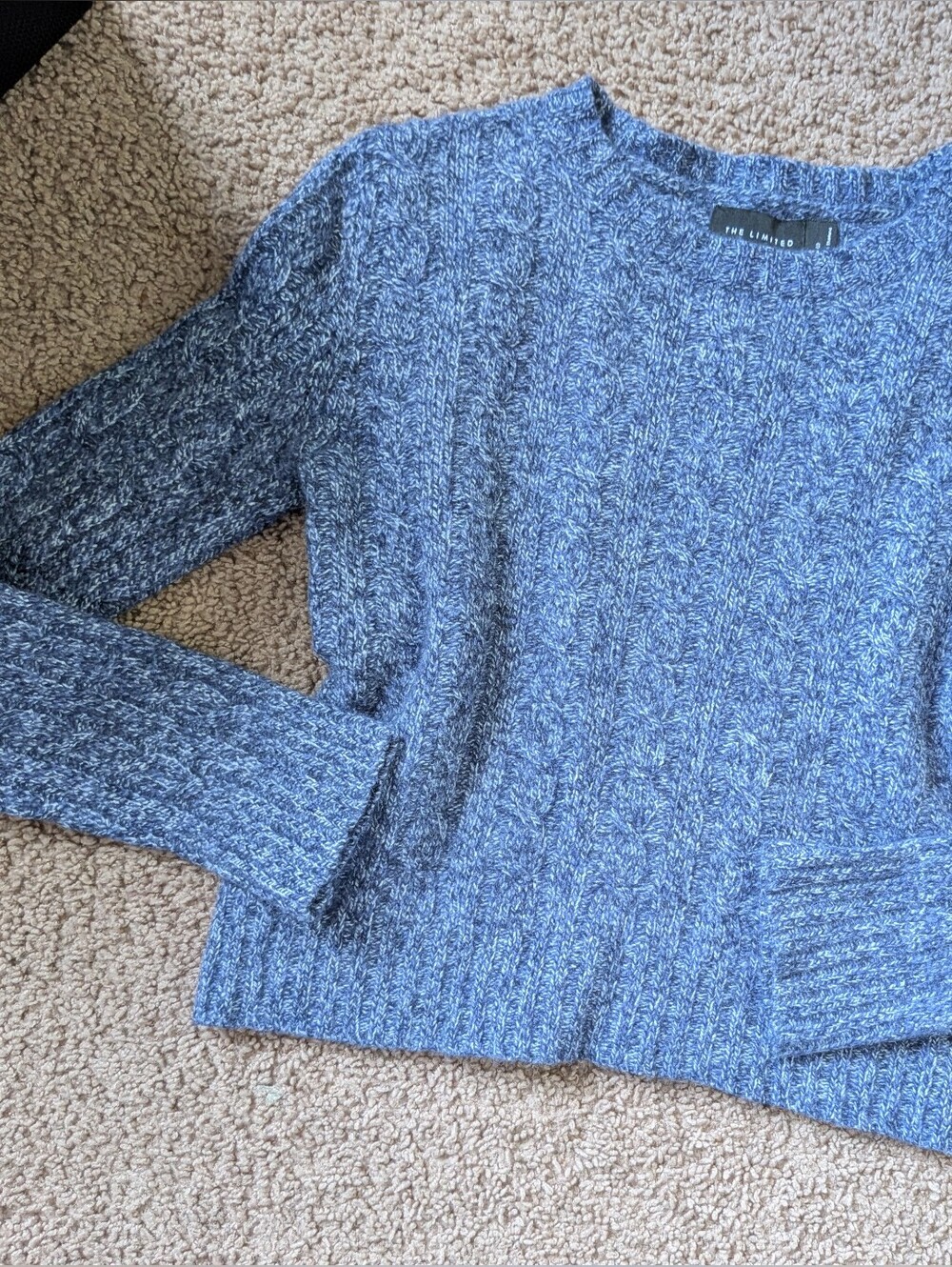 The Limited Blue Acrylic Sweater